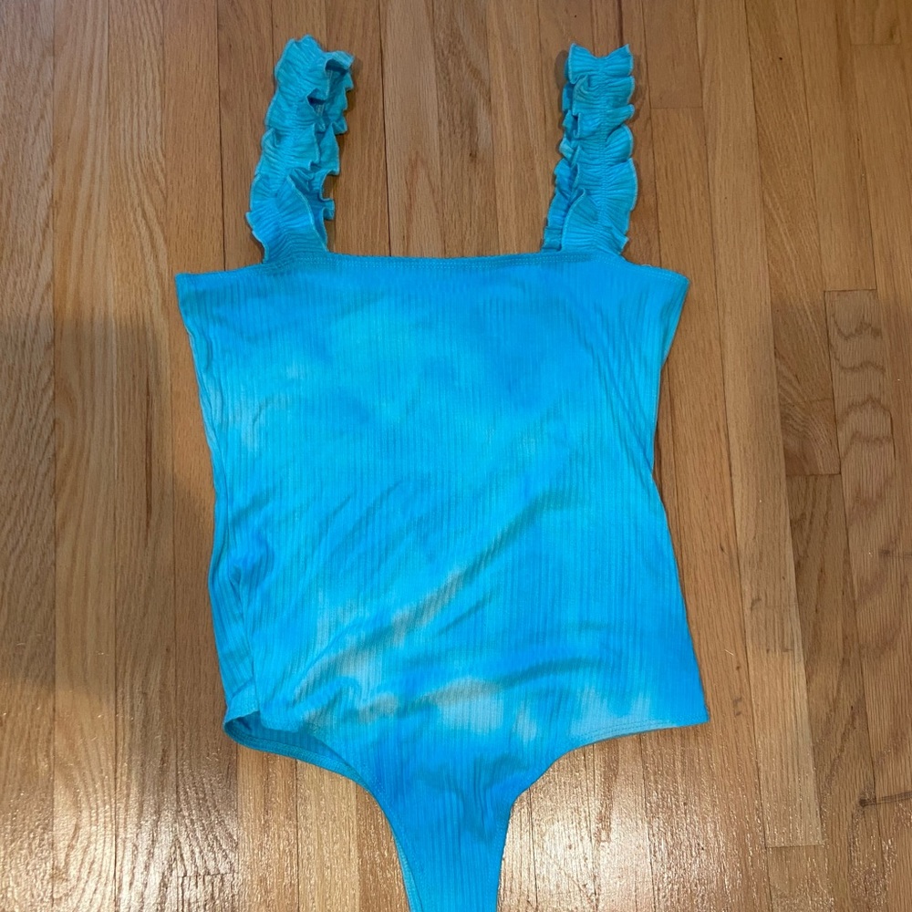 Blue Tie Dye Bodysuit